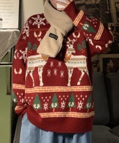 Christmas Sweater Men's Loose Pullover