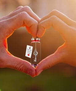 Valentine's Day Necklace – Elegant Wishing Bottle Love Pendant