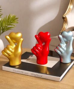Decorative Resin Crafts Valentine's Day Love Gesture Ornaments Home Decor