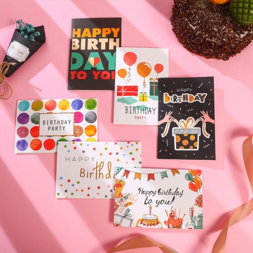 Hand Drawn Birthday Greeting Cards Set – Cute & Colorful Designs for Warm Wishes - Image 3