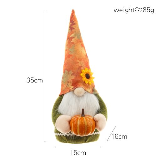 Thanksgiving Harvest Festival Pumpkin Doll - Image 4