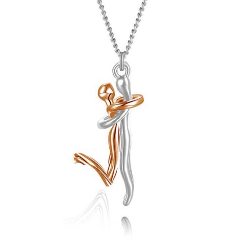 Valentine's Day Necklace – Elegant Love Hug Pendant for Romantic Gifts - Image 2