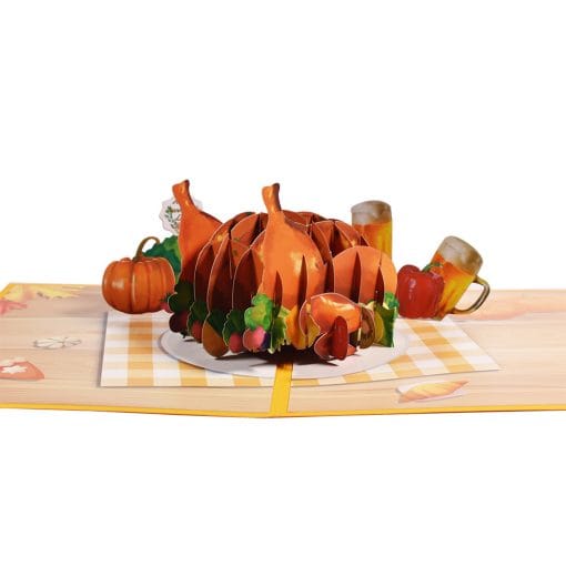 Thanksgiving Card 3D Holiday Greeting - Image 3