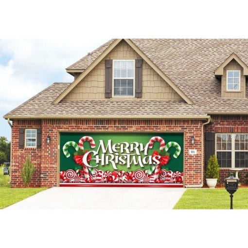 Christmas Background Hanging Cloth Garage Door Patch Holiday Party - Image 3