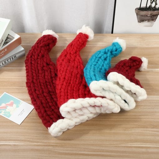 Christmas Plush Hat With Pompom Cute Winter Hat For Women Men Child - Image 6