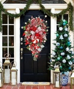 Christmas Upside Down Tree Door Wall Decoration