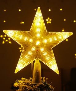Solar Christmas Decorations – LED Pentagram Lights for Festive Charm 15 e015dfcb 0f33 4e50 93ef 917e1bc5d930