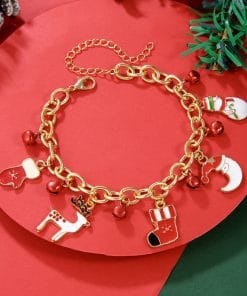 Creative Christmas Metal Chain Bracelet For Women Men Santa Claus Christmas Tree Snowflake Snowman Pearl Bangles New Year Gifts 17 e041de0b 459a 42ca b3c9 1f321150867f