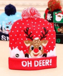 LED Christmas Hat Sweater Knitted Beanie Christmas Light Up Knitted Hat Christmas Gift Kids Xmas New Year Decorations 18 e429df42 55b6 44c3 88b9 0596b43e7e42