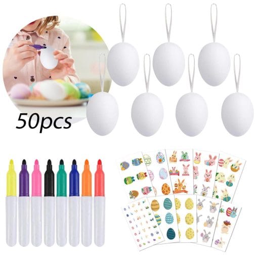 Easter DIY Set Hand-painted Egg Decoration Holiday Pendant Parent-child Interaction - Image 3