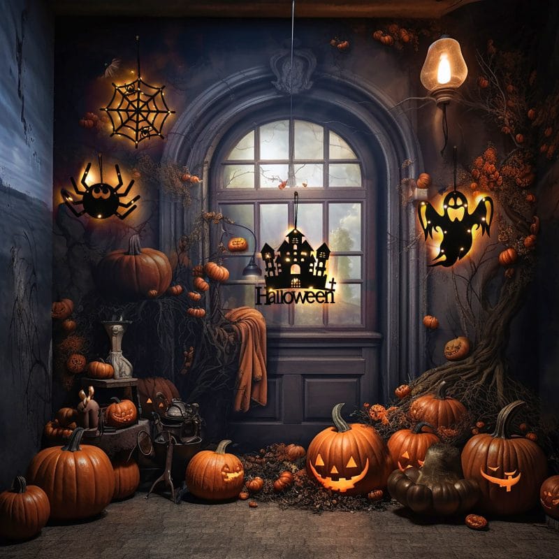 LED Halloween Hanging Silhouette Light