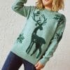Women's Fashion Round Neck Long Sleeve Knitted Christmas Sweater 2 e6a6f6bf 204e 4fcf b143 8b7e8f502a16