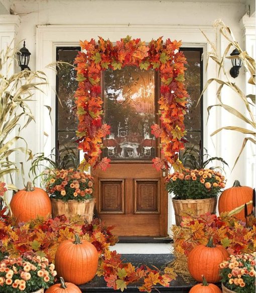 Thanksgiving Rattan Maple Rattan Decoration - Image 7