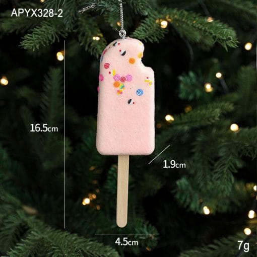 Creative Pendant Ice Cream Christmas Tree Decoration Small Hanging Pieces - Image 5