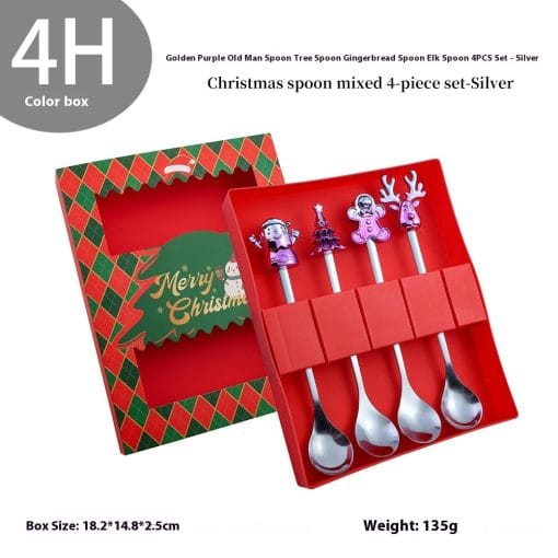 Christmas Spoon Kit Cartoon Funny Snowman - Image 9