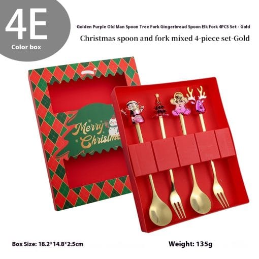 Christmas Spoon Kit Cartoon Funny Snowman - Image 2