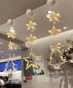 Christmas 3pcs LED Light Star Xmas Tree Hanging Sucker Lamp Window Ornaments Decoration For Home Xmas Navidad New Year Decor Christmas Decorations 17 eeed17ee d5c9 4b7b b7ab 5db20b9af77a