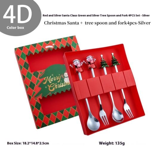 Christmas Spoon Kit Cartoon Funny Snowman - Image 5