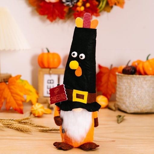 New Thanksgiving Home Decorations Thanksgiving Turkey Doll Ornaments - Image 8