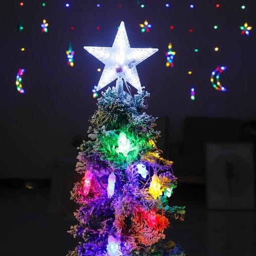 Solar Christmas Decorations – LED Pentagram Lights for Festive Charm - Image 8