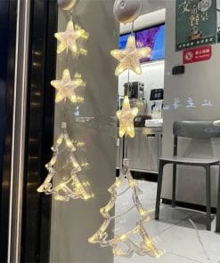 Christmas 3pcs LED Light Star Xmas Tree Hanging Sucker Lamp Window Ornaments Decoration For Home Xmas Navidad New Year Decor Christmas Decorations 19 f534dc1b a04f 4aaa 8e66 51016ef639d7
