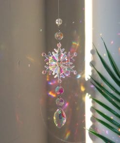 Christmas Colorful Snowflake Crystal Sun Catcher Ice Pillar Pendant Window Christmas Tree Decoration Party Pendant Christmas Decorations 11 f5c245ed 244a 433e b5fd d718813bc6d9