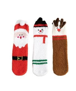 Child Christmas Socks Winter No-shedding Cute Elk Elk Santa Claus Snowman Sleeping Floor Coral Fleece Socks 14 f6120666 24bb 4431 85c1 fcdf9304d79f