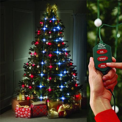 Christmas Tree Decorations – Dazzling 64 LED Light Show for Holiday Cheer