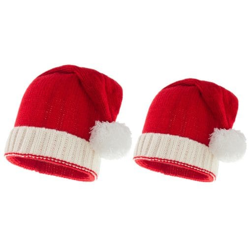 New Knitted Christmas Hat With Fur Ball Holiday Party Decoration Warm Hat Winter - Image 5
