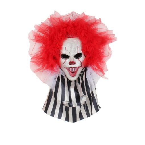 Halloween Horror Clown Wreath Door Hanging Wreath Decoration Wall Hanging Clown Ghost Festival Halloween Party Supplies Home Decor - Image 6