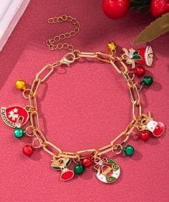 Creative Christmas Metal Chain Bracelet For Women Men Santa Claus Christmas Tree Snowflake Snowman Pearl Bangles New Year Gifts 19 fe29a988 919b 474c b63d a36d21fa6168