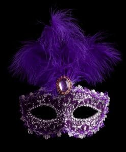Leather Feather Mask Ball Party Mask