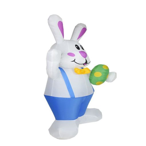 1.9M Easter Inflatable Bunny With LED Light Airblown Bunny Easter Decoration - Image 2