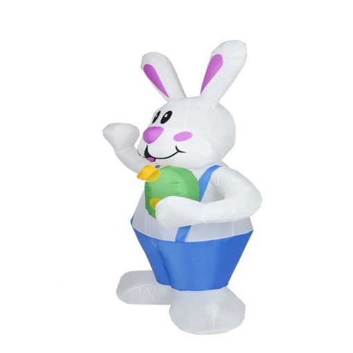 1.9M Easter Inflatable Bunny With LED Light Airblown Bunny Easter Decoration - Image 3