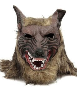 Halloween Masquerade Bar Decoration Cool Shape Vinyl Wolf Head Mask Hood