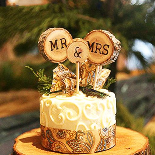 Personalized Wooden Cake Party Decoration Card - Image 6