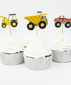 Tractor Forklift Inserts Insertion Article Cake Decoration 24pcs