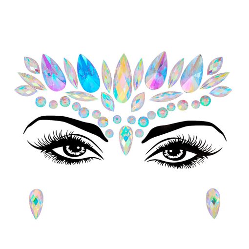 Resin Drill Electric Sound Festival Masquerade Face Decoration Stickers - Image 10
