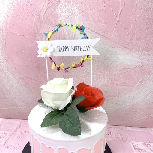 Creative Birthday Cake Round Garland Light Inserts - Image 4