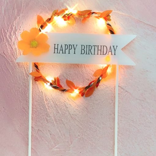 Creative Birthday Cake Round Garland Light Inserts - Image 3