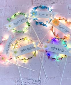 Creative Birthday Cake Round Garland Light Inserts