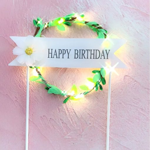 Creative Birthday Cake Round Garland Light Inserts - Image 6