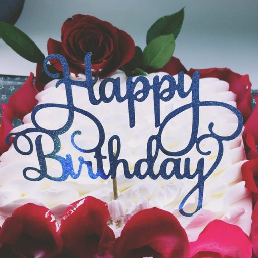 English happy birthday cake flag cake insert - Image 5