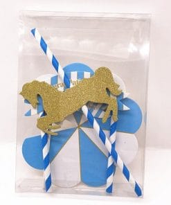 Birthday Cake Turning Trojan Paper Flag