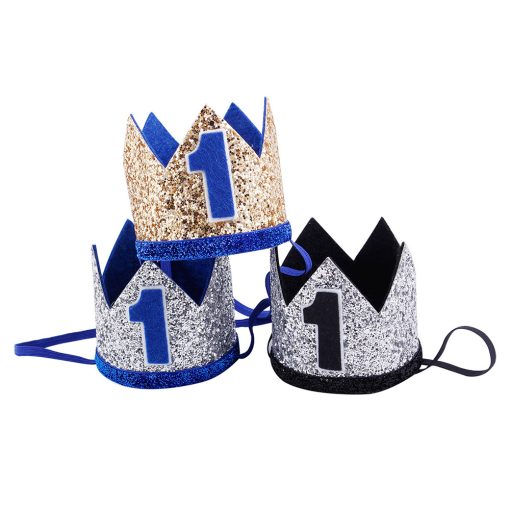 Birthday Hat Children Birthday Creative Crown Headdress Party - Image 4