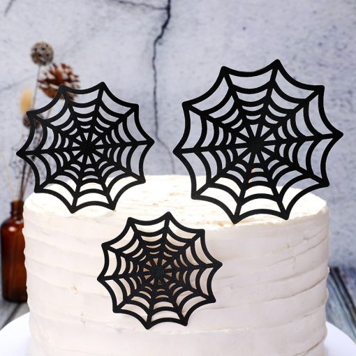 Cake Decoration Spider Spider Web Spider Plugin Children's Birthday Cake Insert Card - Image 4