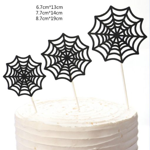 Cake Decoration Spider Spider Web Spider Plugin Children's Birthday Cake Insert Card - Image 2
