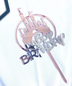 Happy birthday acrylic cake decoration card