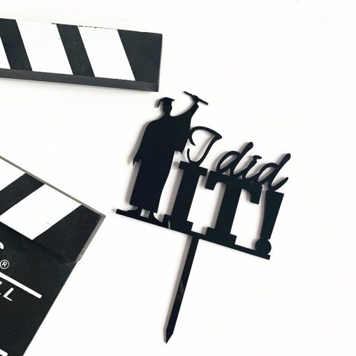 Acrylic Graduation Season Cake Decoration Insert - Image 3