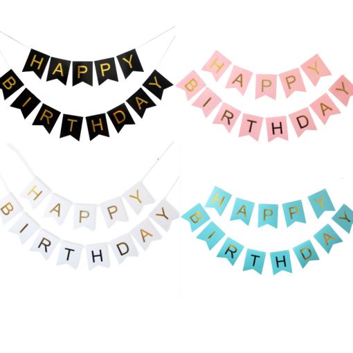 Birthday Flags Birthday Decoration Accessories Color Flags - Image 4